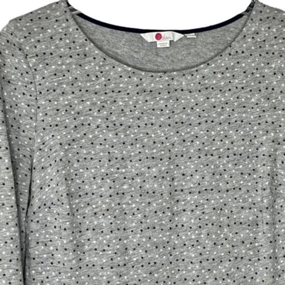 Boden Odelia 100% Cotton Day Dress Gray w/ Star Pattern Print - 8R - Picture 4 of 10